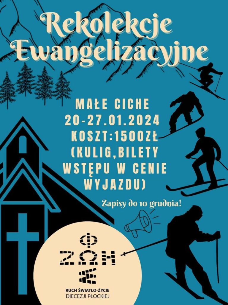 Read more about the article Rekolekcje Ewangelizacyjne – 20-27 styczeń 2024r.