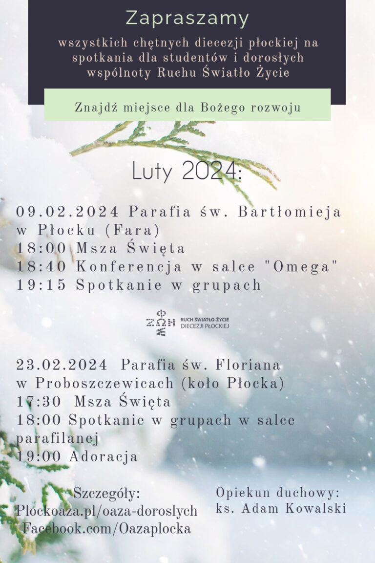 Read more about the article Oaza Dorosłych – Luty